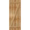 Ekena Millwork Joined Board-n-Batten Shutters w/Z-Bar, Rough Sawn Western Red Cedar, 21 1/2W x 56H, PR RBJ06Z21X056RWR - alternate 4